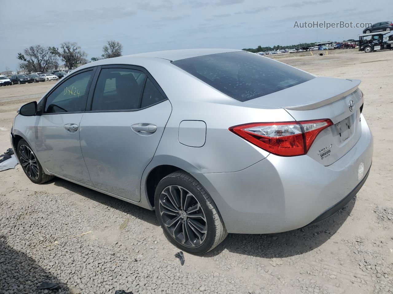 2015 Toyota Corolla L Silver vin: 5YFBURHE5FP237907