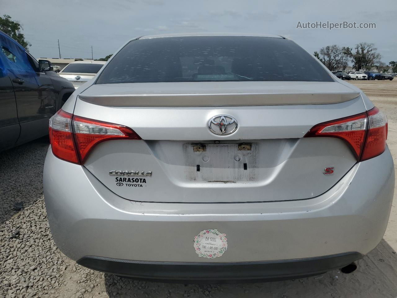 2015 Toyota Corolla L Silver vin: 5YFBURHE5FP237907