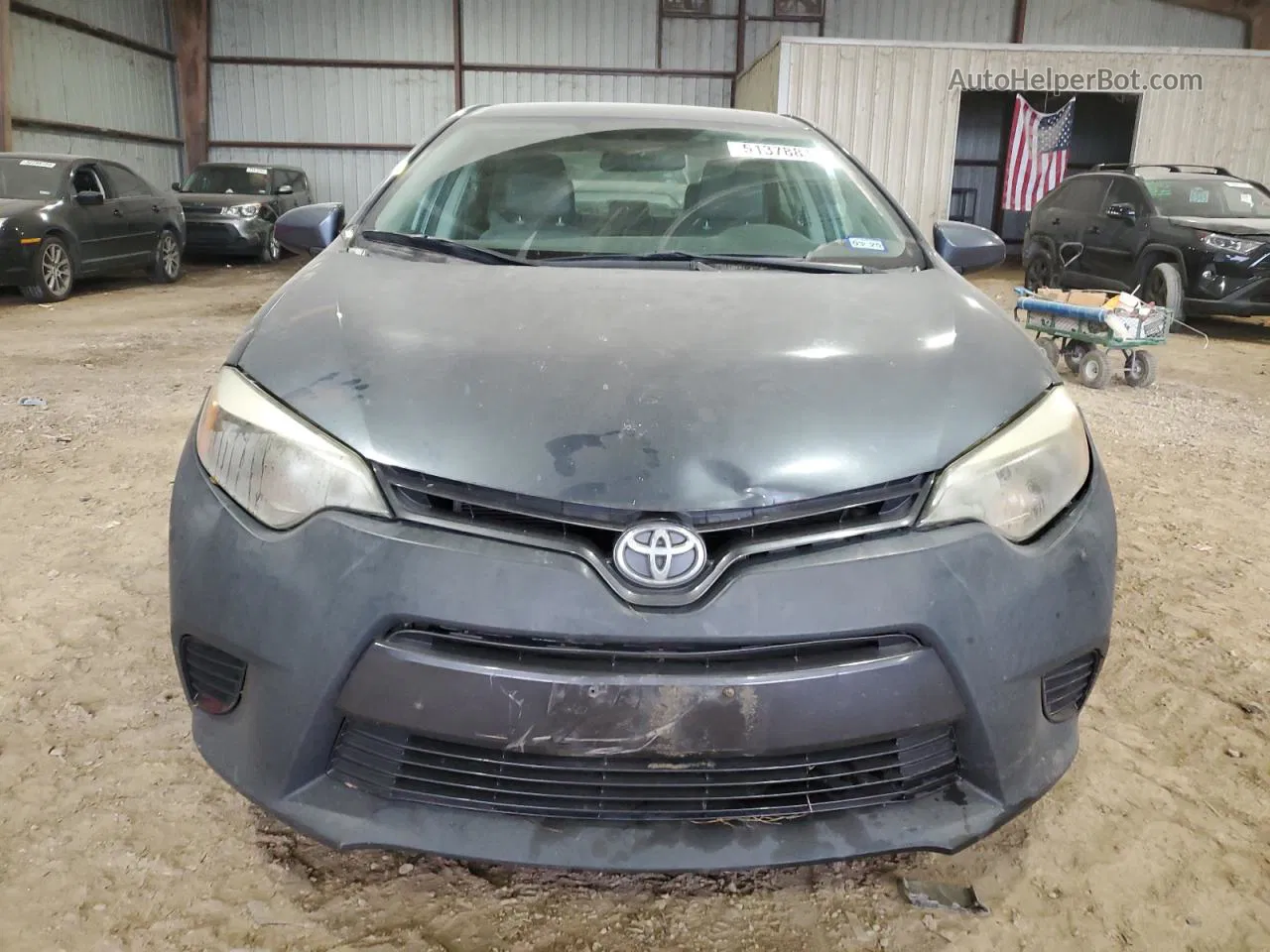 2015 Toyota Corolla L Серый vin: 5YFBURHE5FP239947