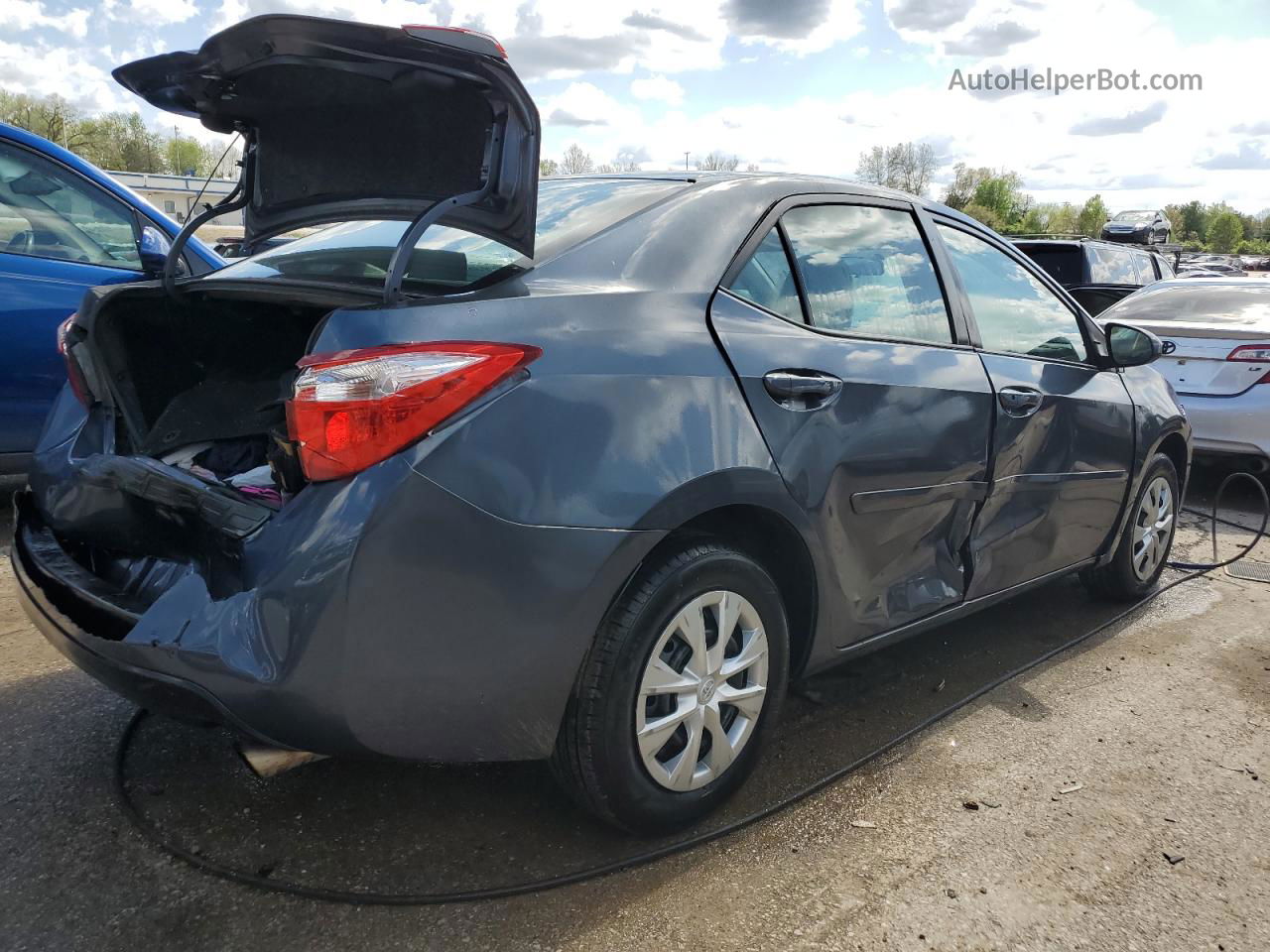 2015 Toyota Corolla L Charcoal vin: 5YFBURHE5FP251113