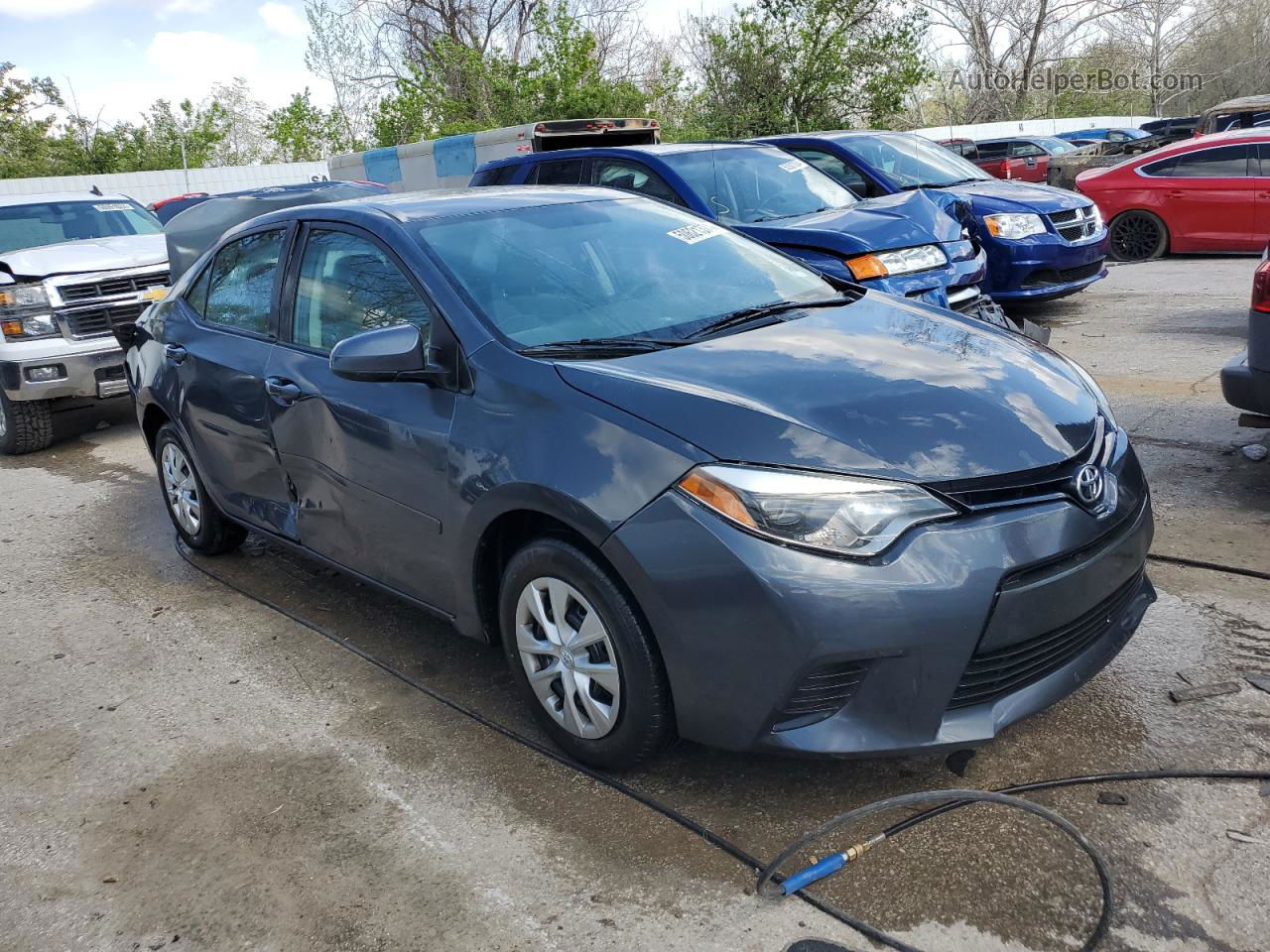 2015 Toyota Corolla L Charcoal vin: 5YFBURHE5FP251113