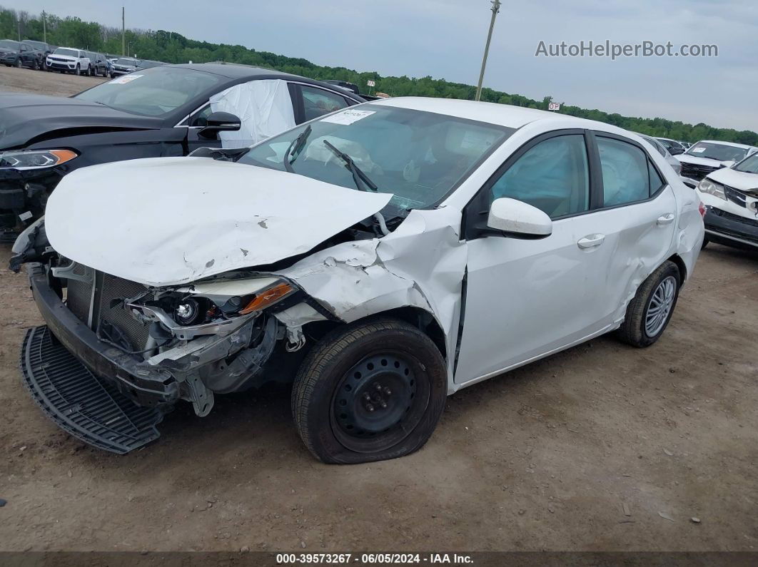 2015 Toyota Corolla Le White vin: 5YFBURHE5FP257610