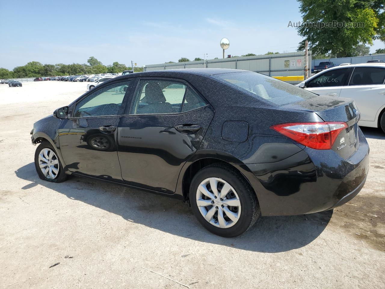 2015 Toyota Corolla L Black vin: 5YFBURHE5FP269336