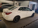 2015 Toyota Corolla L White vin: 5YFBURHE5FP280448