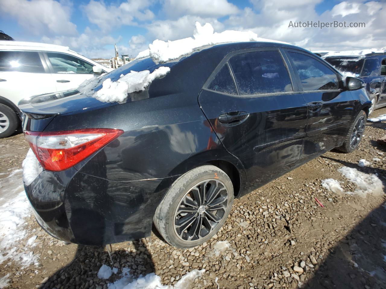 2015 Toyota Corolla L Black vin: 5YFBURHE5FP298349