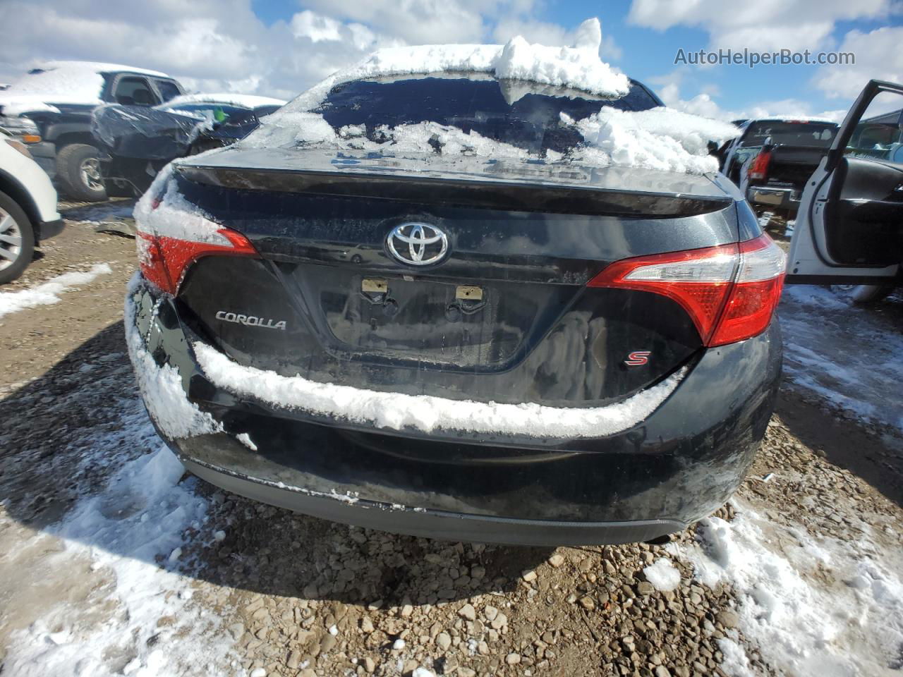 2015 Toyota Corolla L Black vin: 5YFBURHE5FP298349