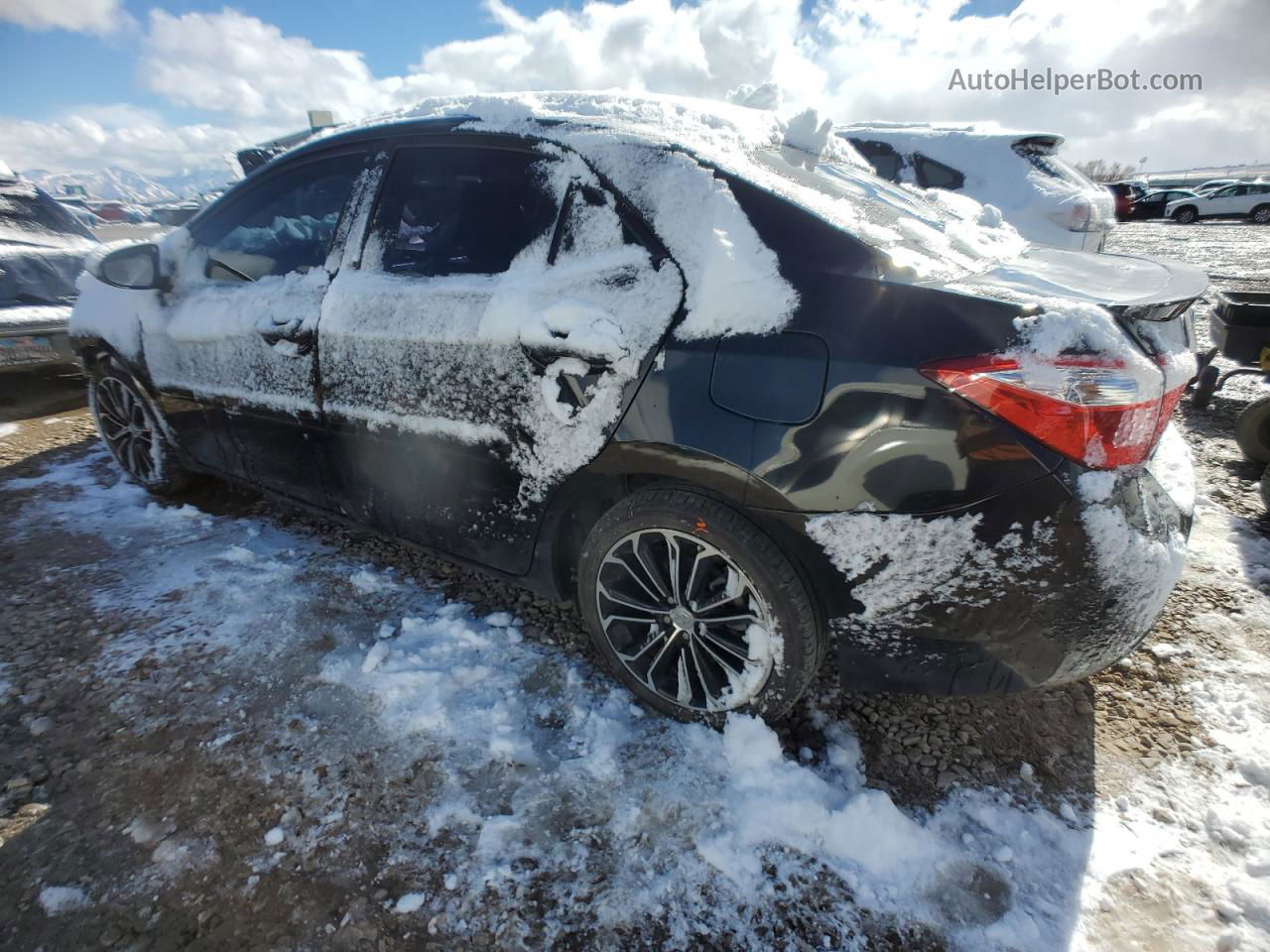 2015 Toyota Corolla L Черный vin: 5YFBURHE5FP298349