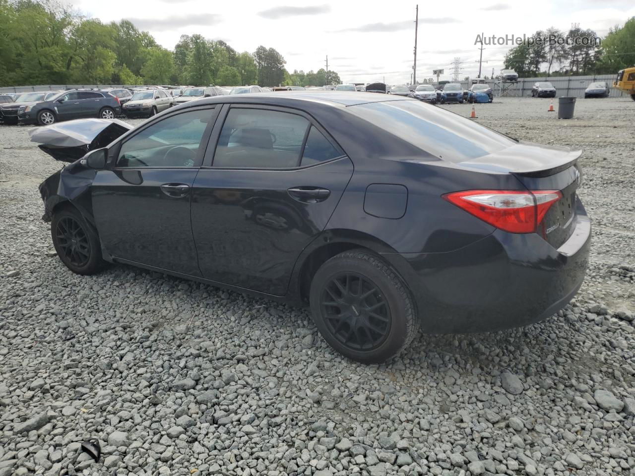 2015 Toyota Corolla L Черный vin: 5YFBURHE5FP310418