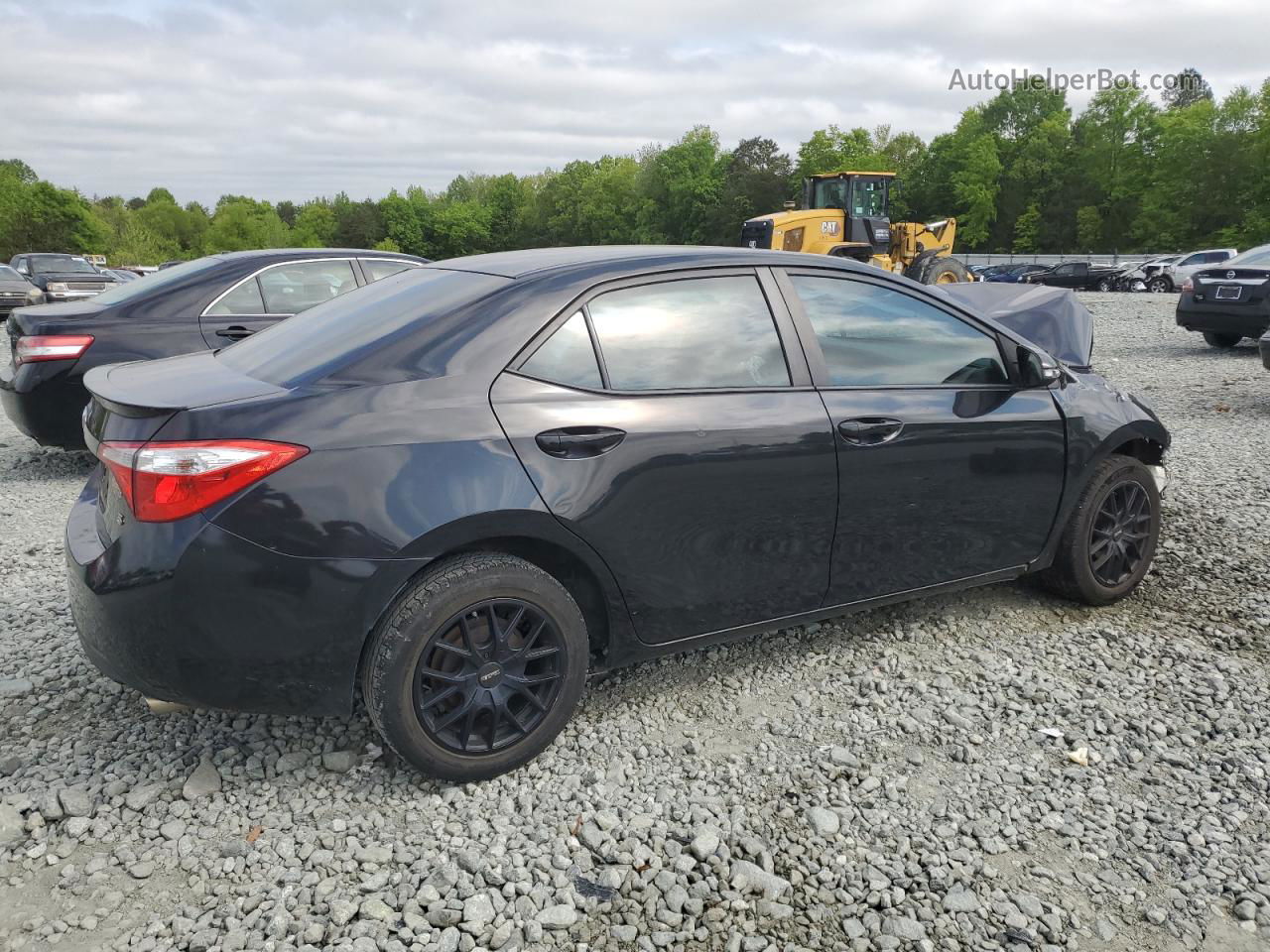 2015 Toyota Corolla L Black vin: 5YFBURHE5FP310418