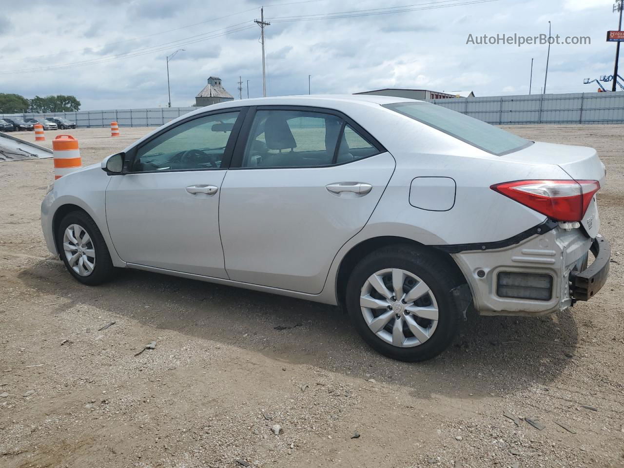 2015 Toyota Corolla L Silver vin: 5YFBURHE5FP319216