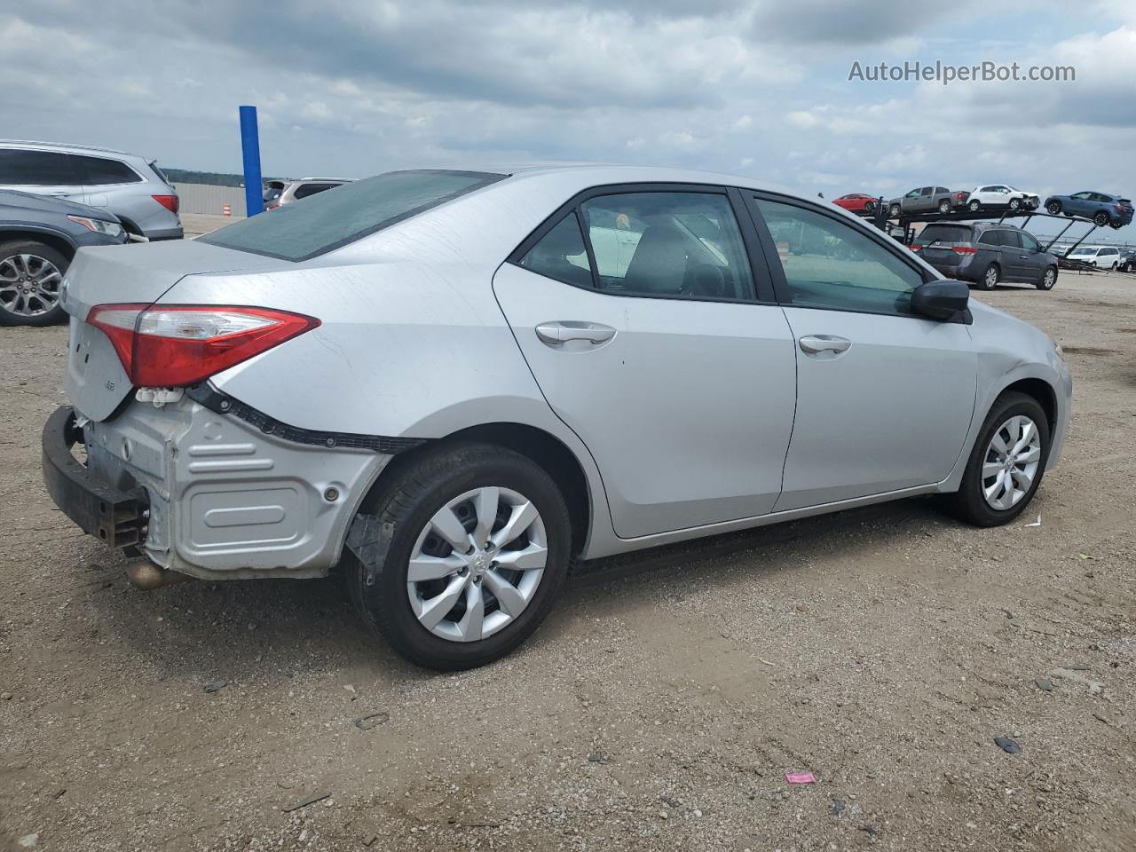 2015 Toyota Corolla L Silver vin: 5YFBURHE5FP319216