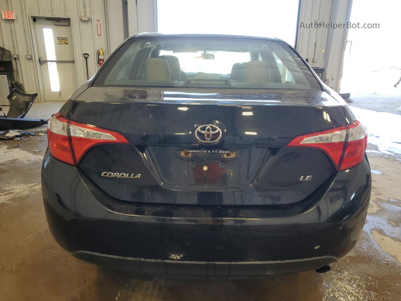 2015 Toyota Corolla L Black vin: 5YFBURHE5FP353060