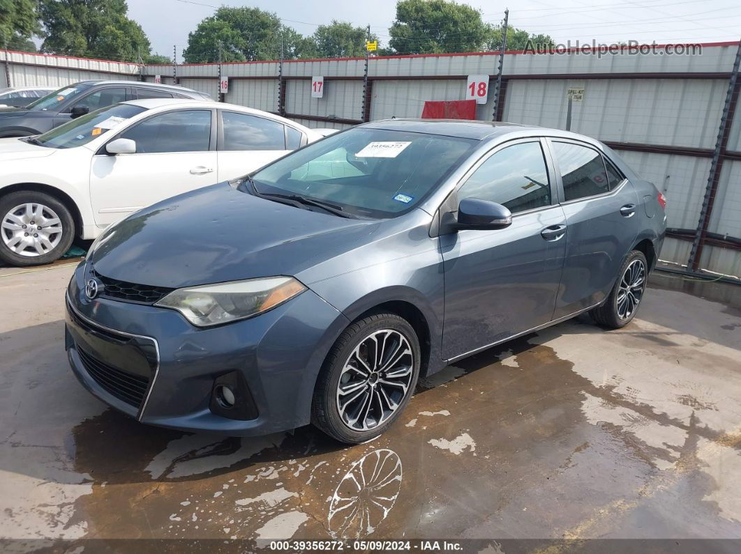 2016 Toyota Corolla S Plus Gray vin: 5YFBURHE5GP390238