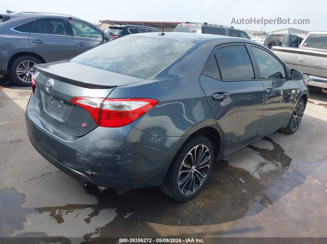 2016 Toyota Corolla S Plus Gray vin: 5YFBURHE5GP390238