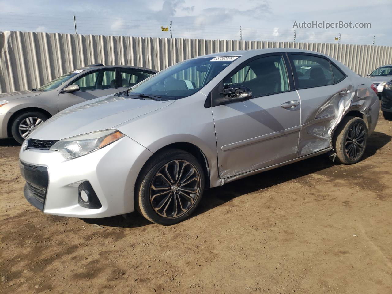 2016 Toyota Corolla L Silver vin: 5YFBURHE5GP402730