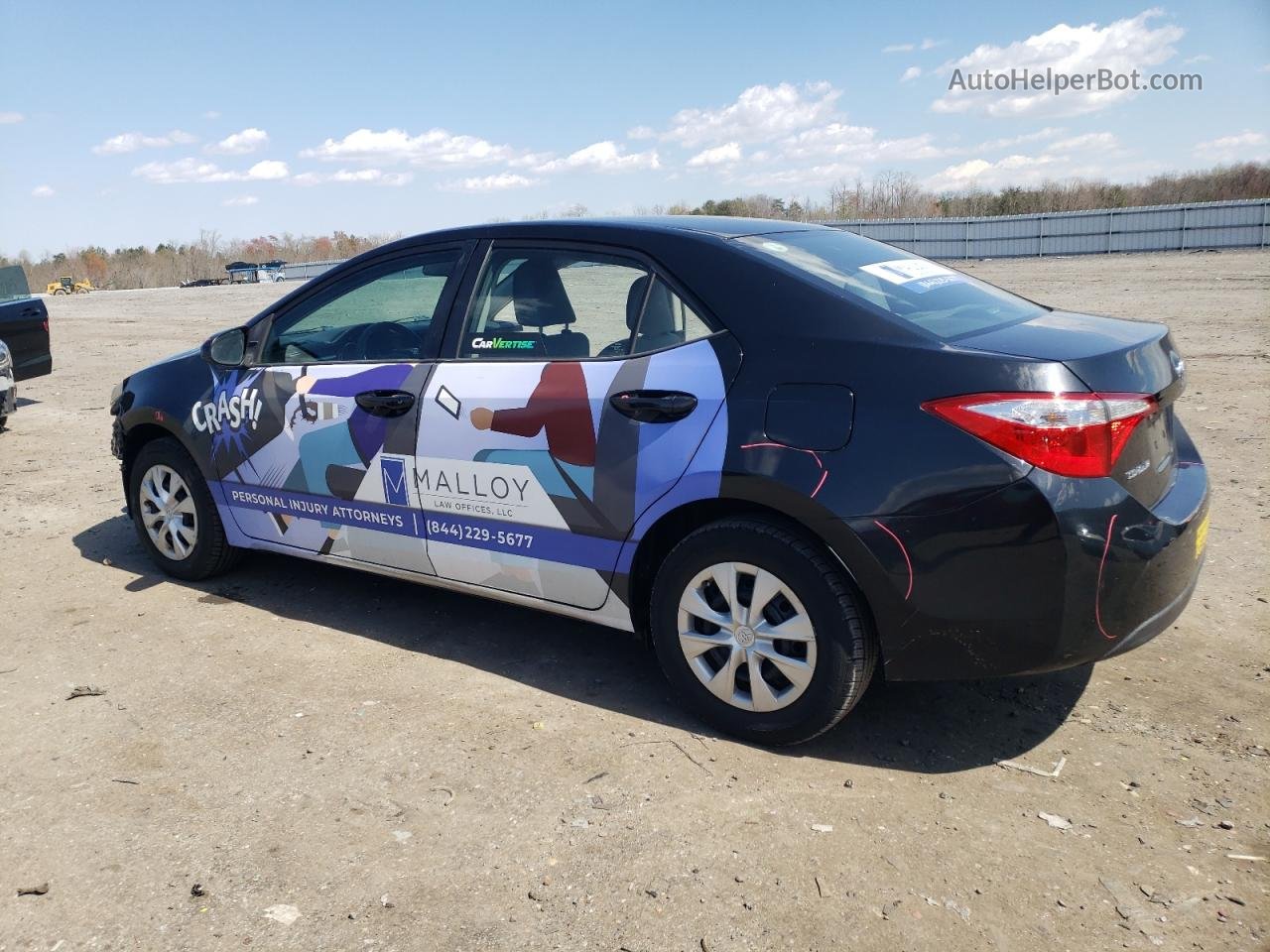 2016 Toyota Corolla L Black vin: 5YFBURHE5GP455556