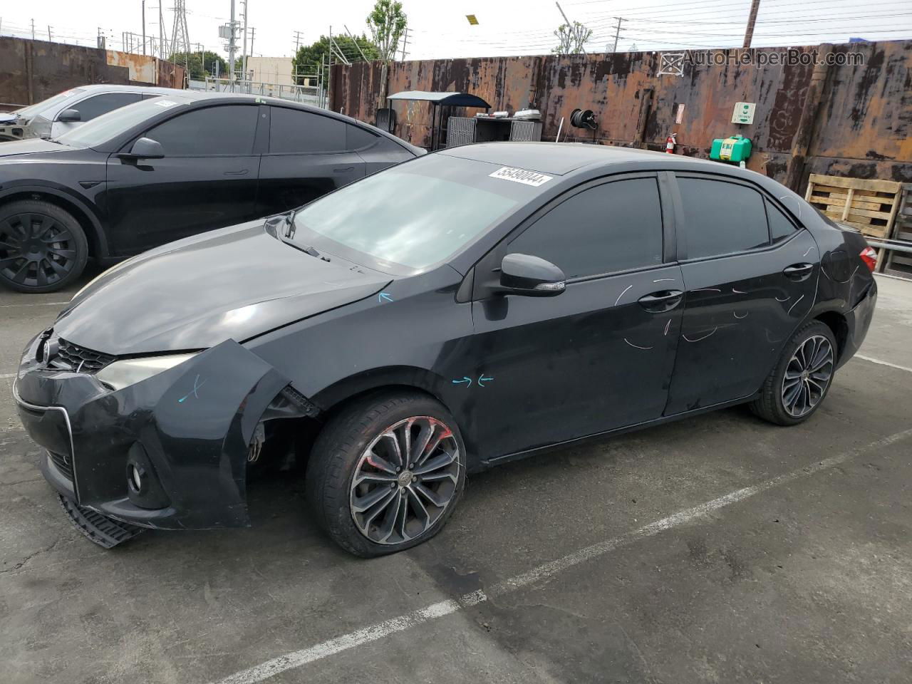 2016 Toyota Corolla L Black vin: 5YFBURHE5GP463754