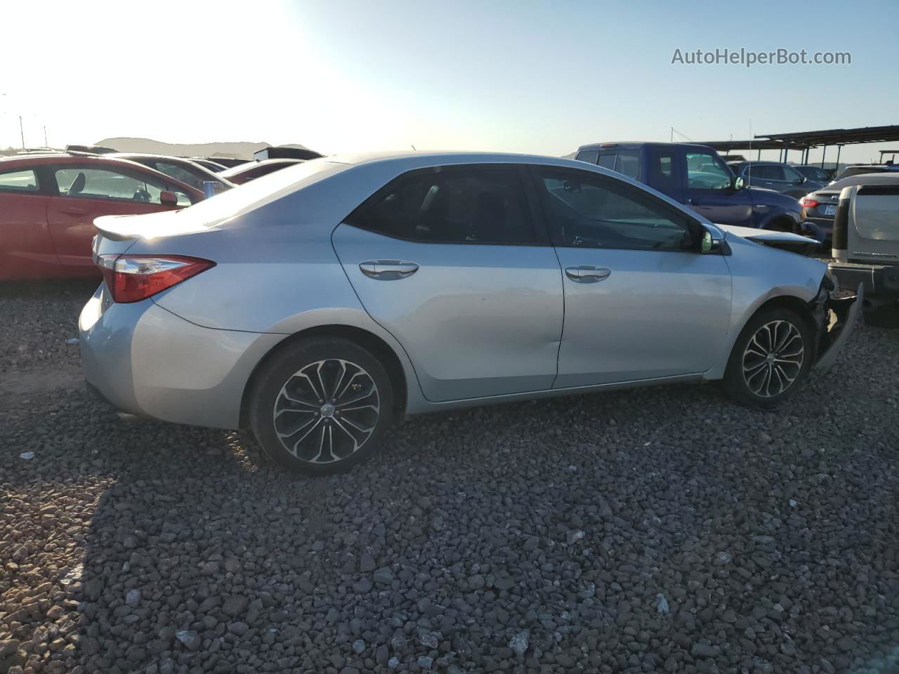 2016 Toyota Corolla L Gray vin: 5YFBURHE5GP465584