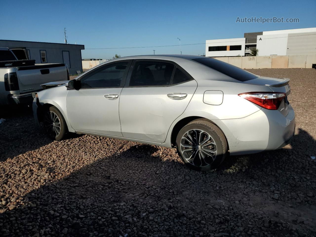 2016 Toyota Corolla L Gray vin: 5YFBURHE5GP465584