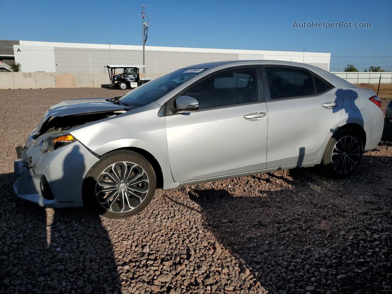 2016 Toyota Corolla L Gray vin: 5YFBURHE5GP465584