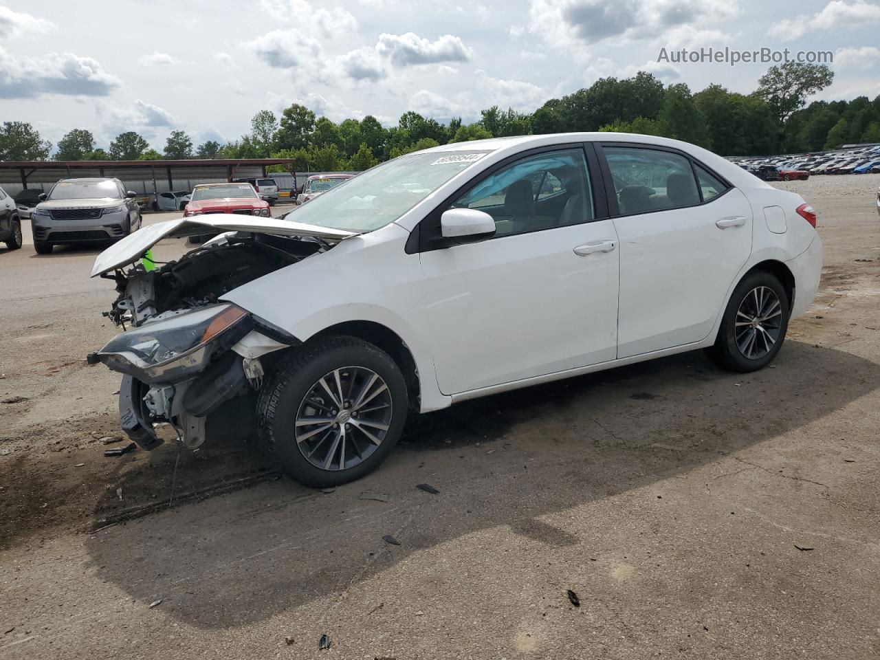 2016 Toyota Corolla L White vin: 5YFBURHE5GP511107