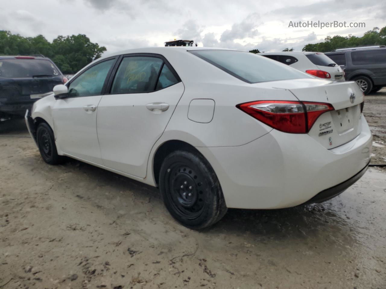 2016 Toyota Corolla L White vin: 5YFBURHE5GP525525