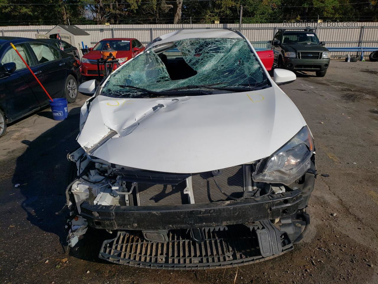 2016 Toyota Corolla L White vin: 5YFBURHE5GP533981