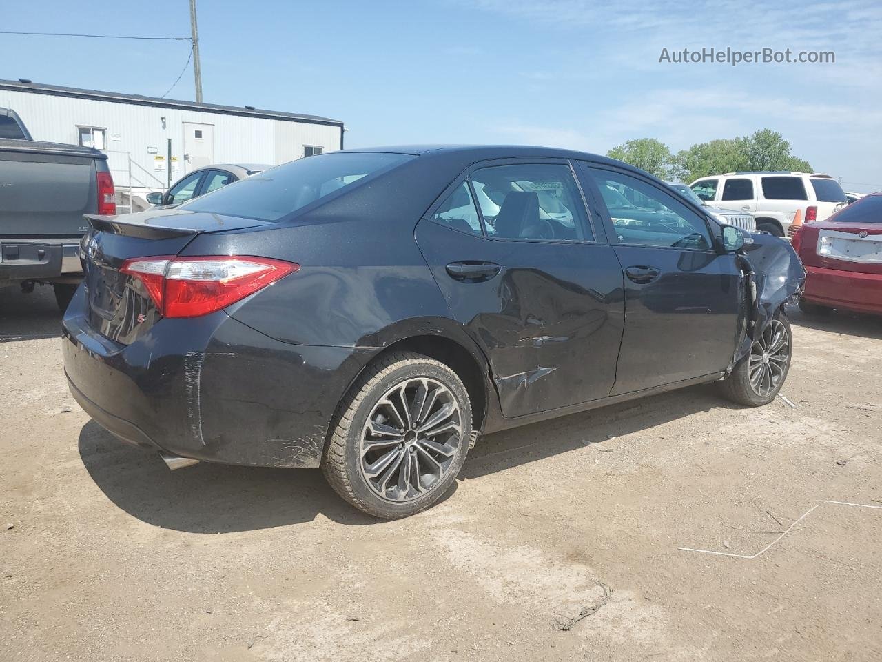 2016 Toyota Corolla L Black vin: 5YFBURHE5GP543877