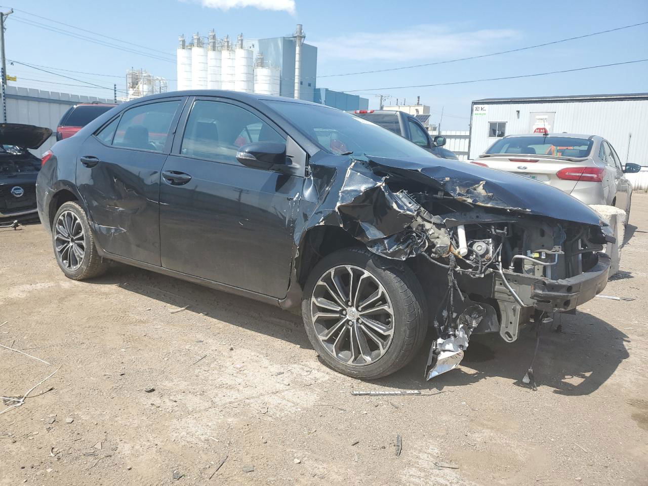 2016 Toyota Corolla L Black vin: 5YFBURHE5GP543877