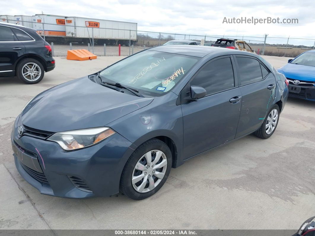 2016 Toyota Corolla Le Gray vin: 5YFBURHE5GP549727