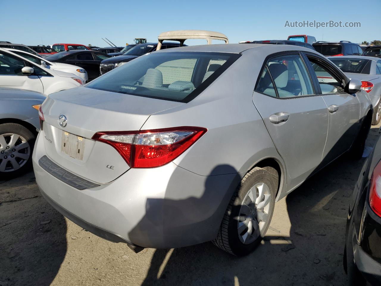 2016 Toyota Corolla L Silver vin: 5YFBURHE5GP558993