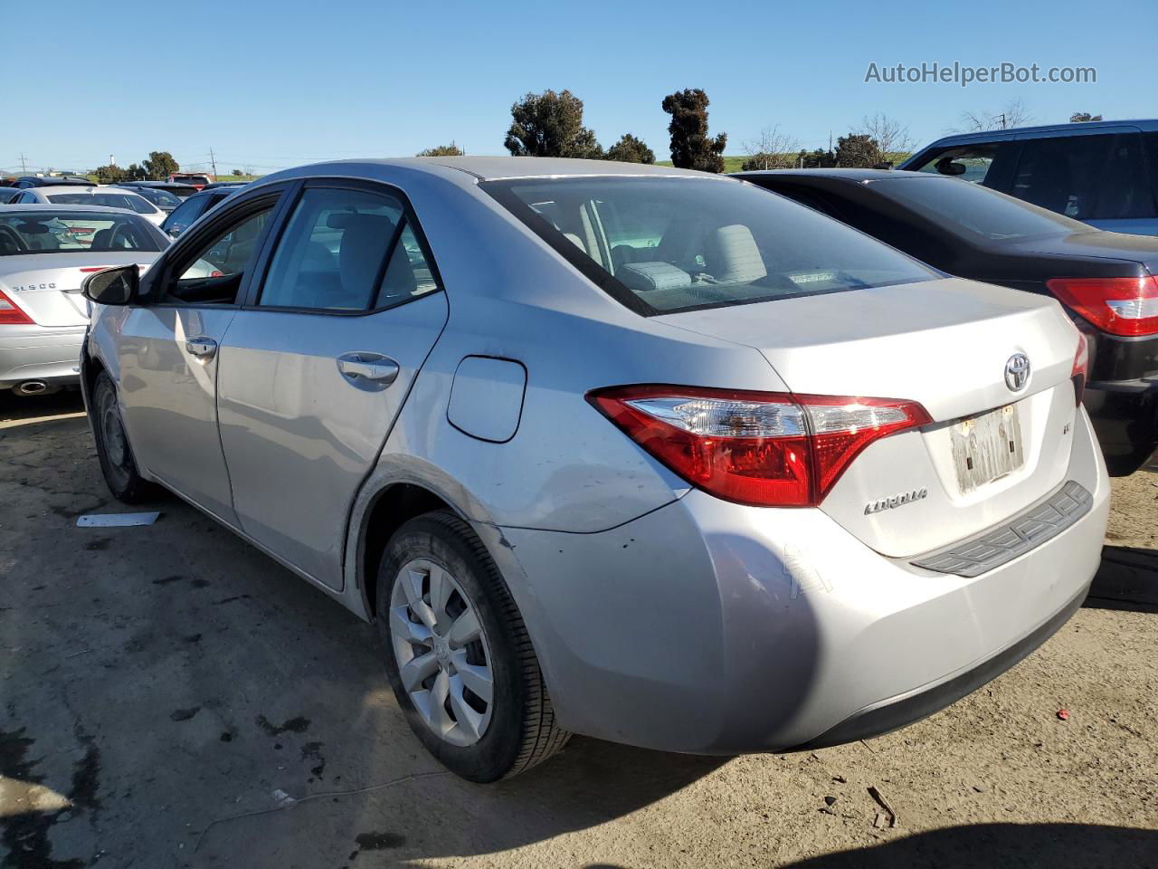 2016 Toyota Corolla L Silver vin: 5YFBURHE5GP558993