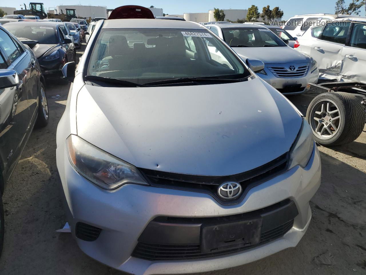 2016 Toyota Corolla L Silver vin: 5YFBURHE5GP558993