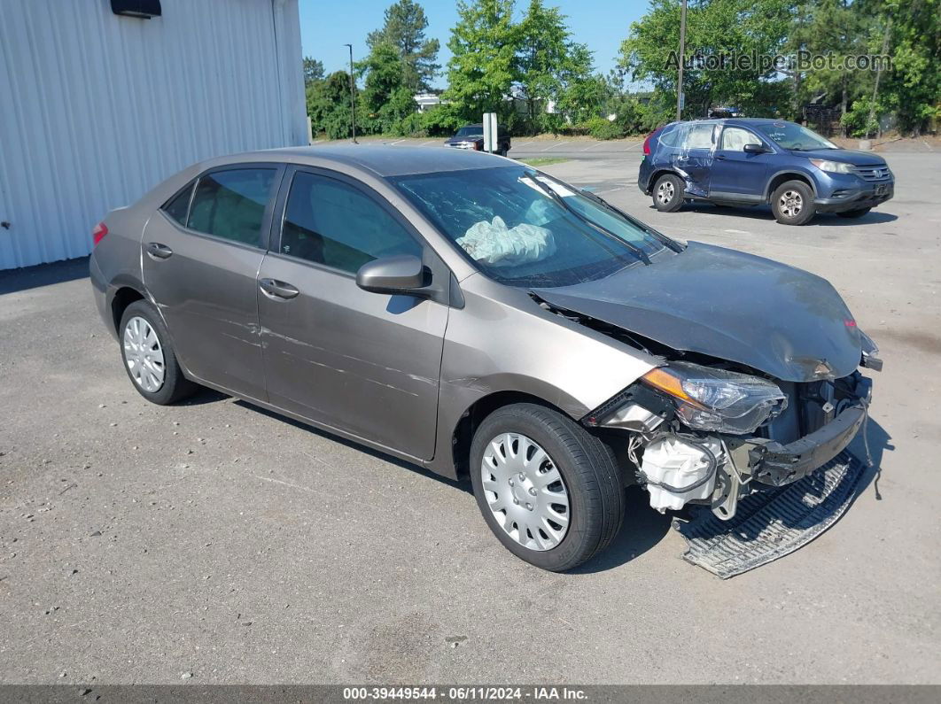 2017 Toyota Corolla Le Gray vin: 5YFBURHE5HP579294