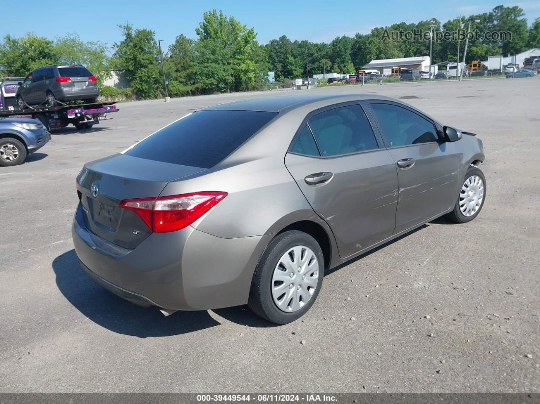 2017 Toyota Corolla Le Gray vin: 5YFBURHE5HP579294