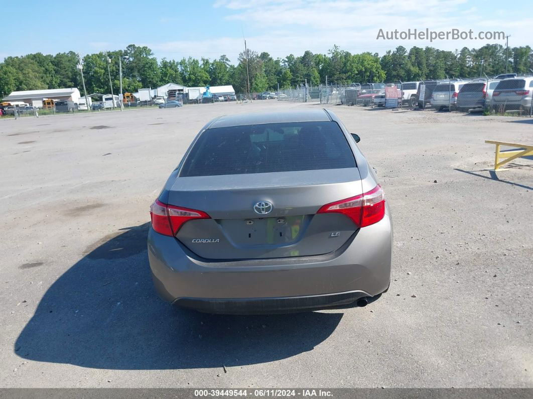 2017 Toyota Corolla Le Gray vin: 5YFBURHE5HP579294