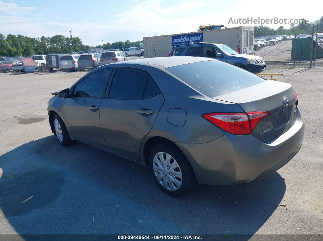 2017 Toyota Corolla Le Gray vin: 5YFBURHE5HP579294