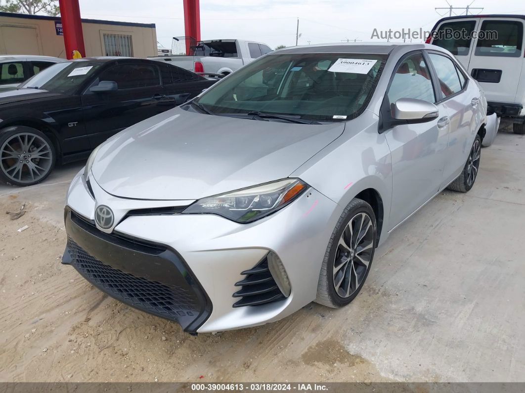 2017 Toyota Corolla Se Silver vin: 5YFBURHE5HP598461