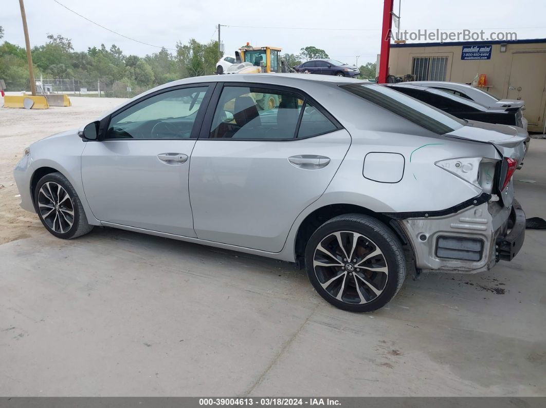 2017 Toyota Corolla Se Silver vin: 5YFBURHE5HP598461