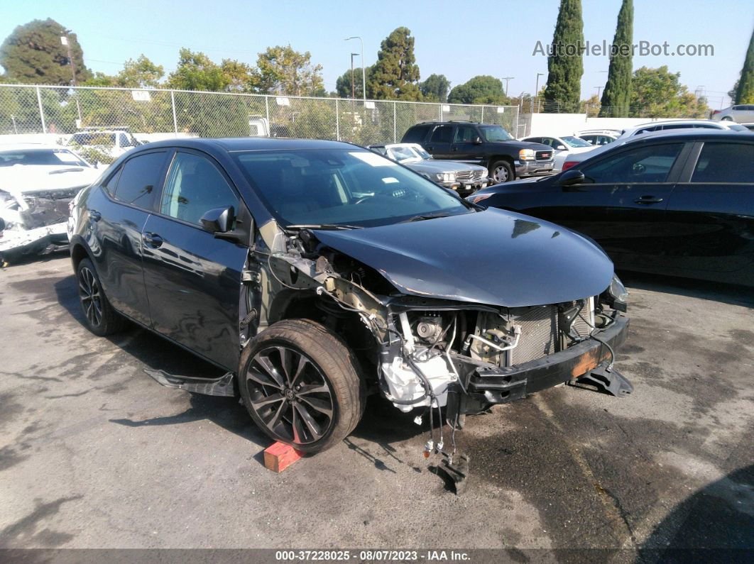 2017 Toyota Corolla L/le/xle/se Gray vin: 5YFBURHE5HP608079