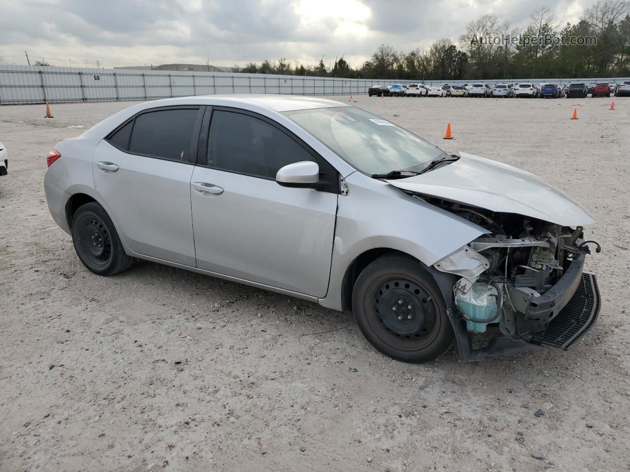 2017 Toyota Corolla L Silver vin: 5YFBURHE5HP630275