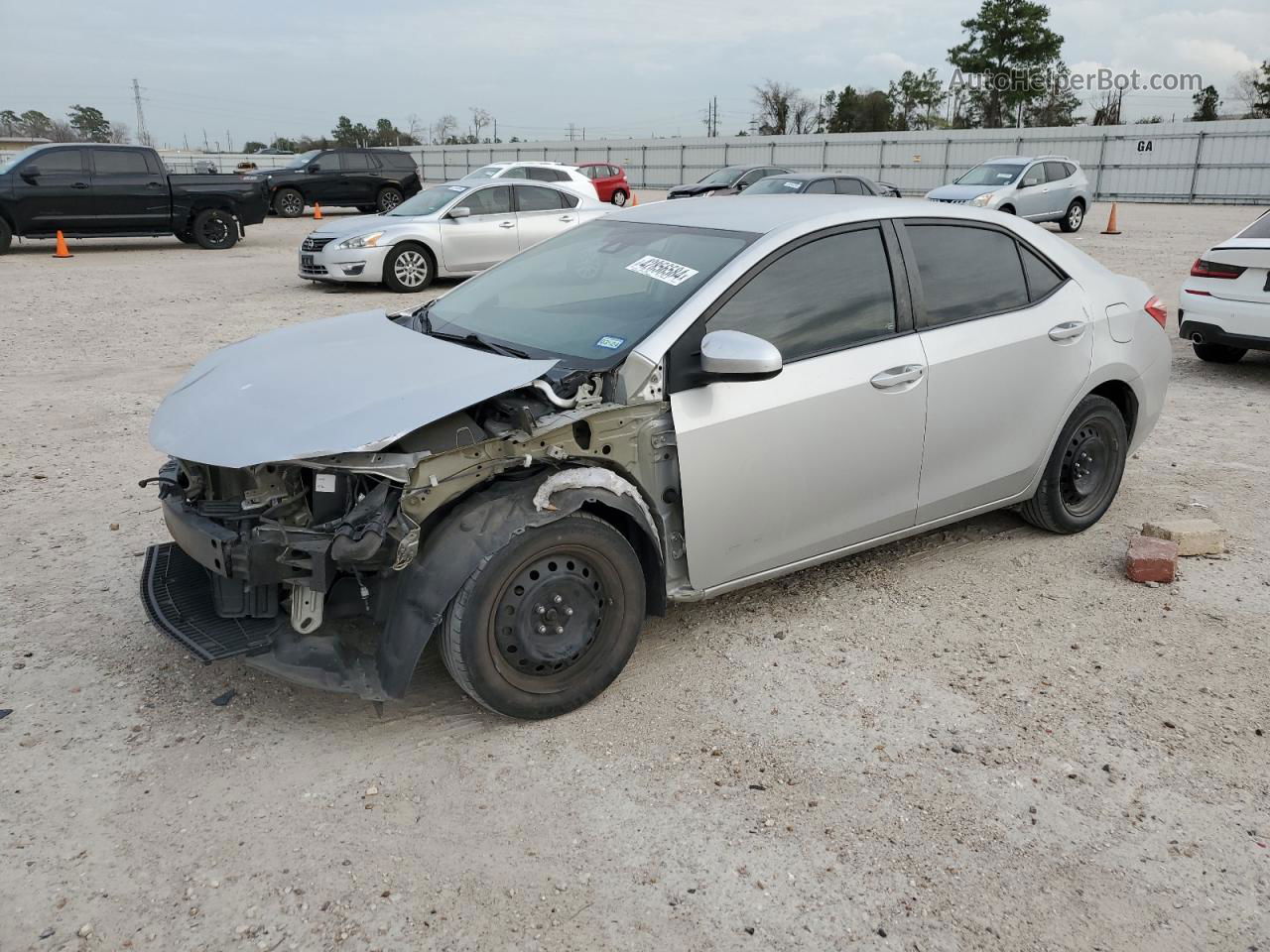 2017 Toyota Corolla L Silver vin: 5YFBURHE5HP630275