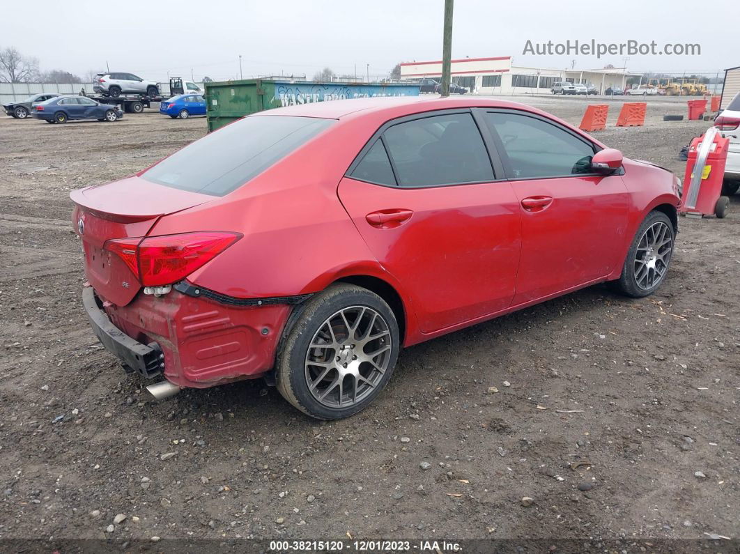 2017 Toyota Corolla Se Red vin: 5YFBURHE5HP649084