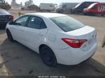 2017 Toyota Corolla Le White vin: 5YFBURHE5HP652146