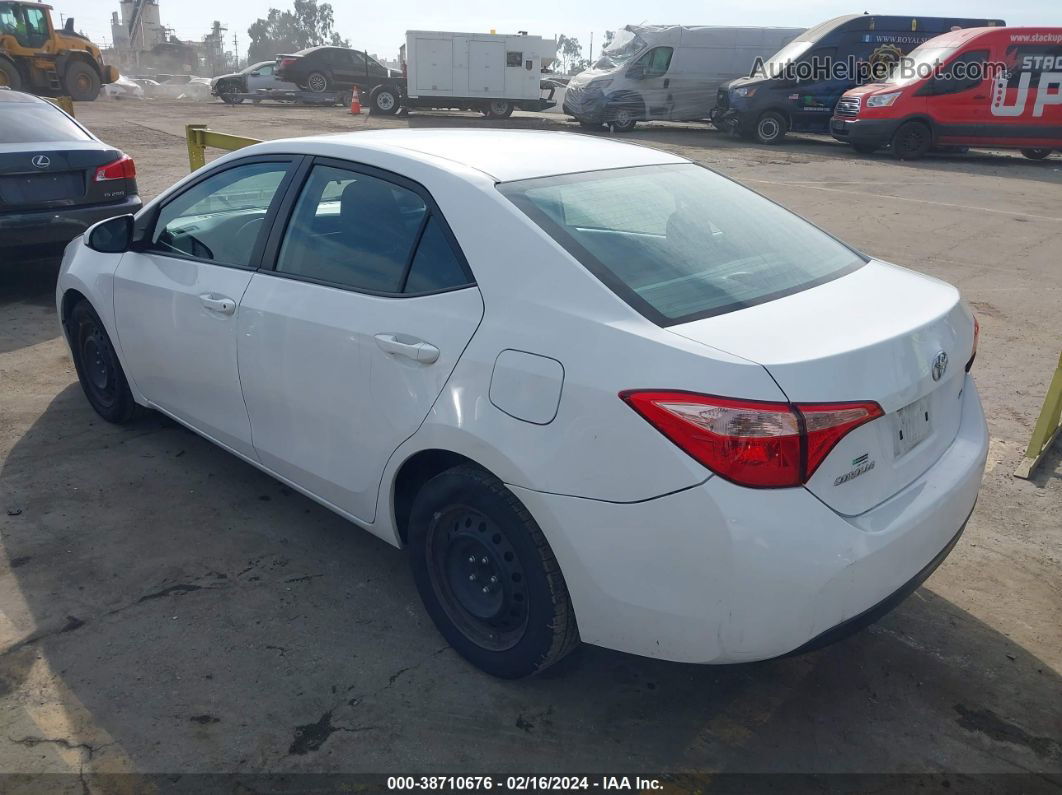 2017 Toyota Corolla Le Белый vin: 5YFBURHE5HP652146