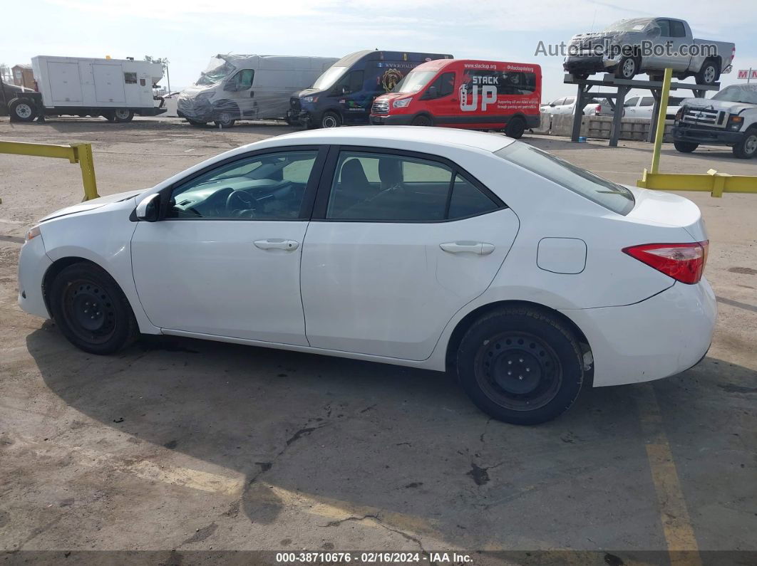 2017 Toyota Corolla Le White vin: 5YFBURHE5HP652146