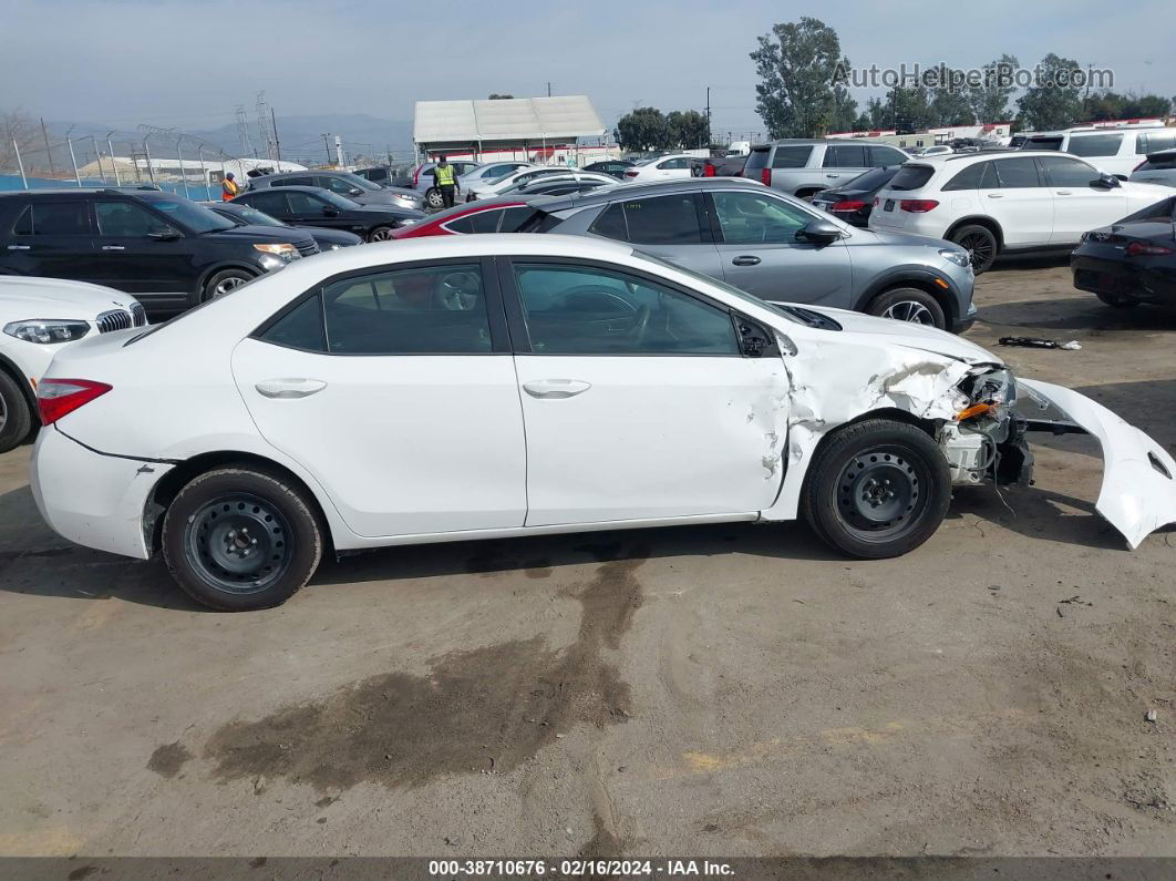 2017 Toyota Corolla Le Белый vin: 5YFBURHE5HP652146