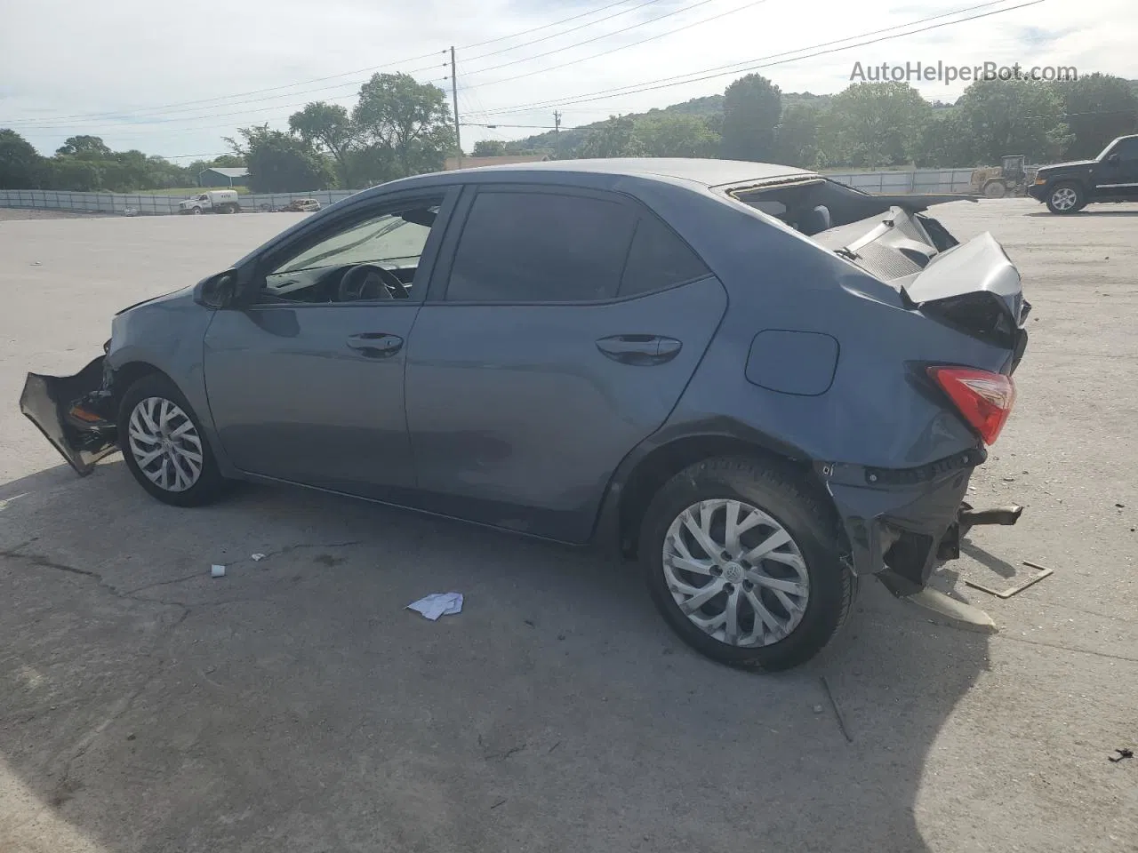 2017 Toyota Corolla L Blue vin: 5YFBURHE5HP655452