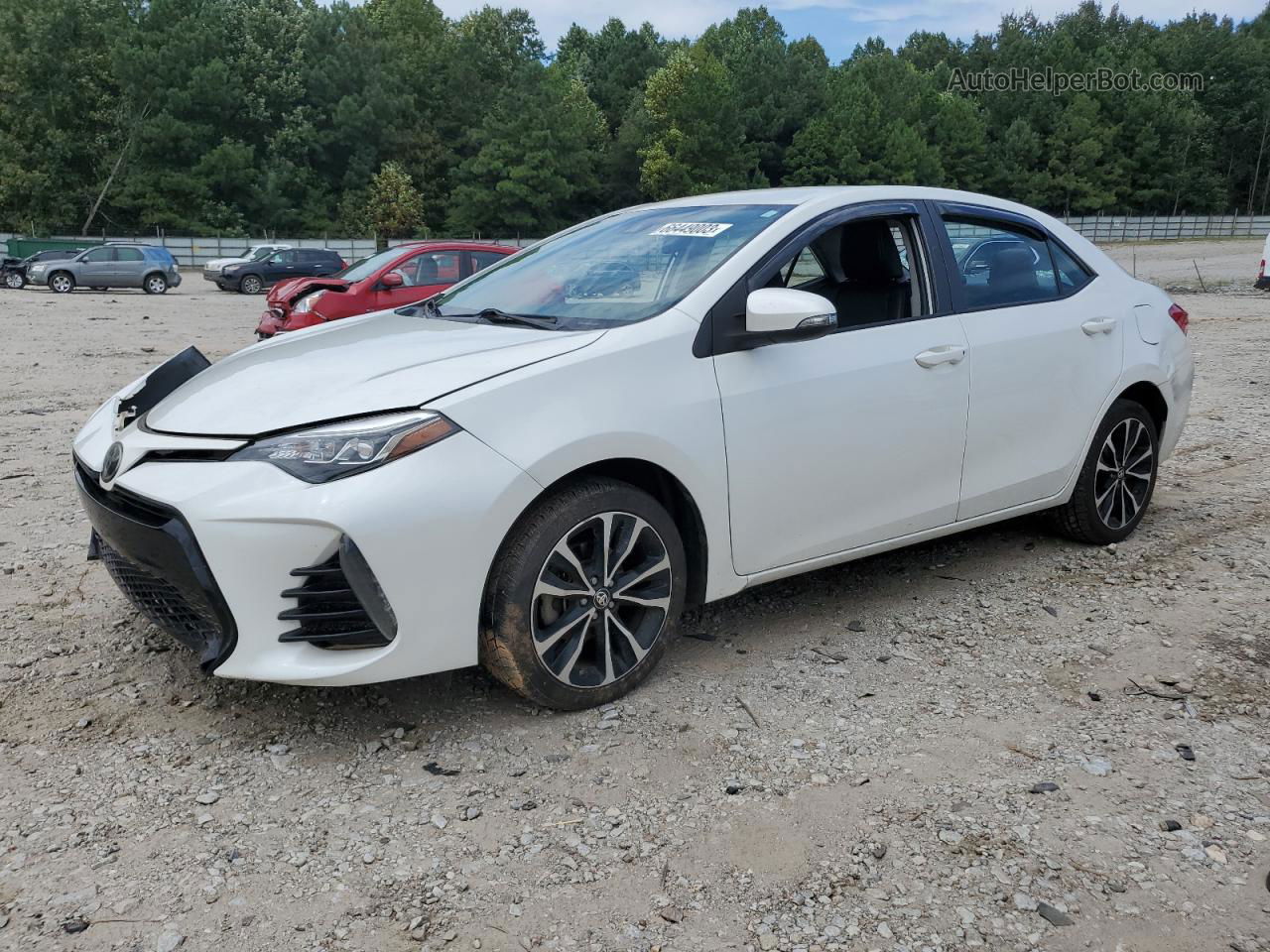 2017 Toyota Corolla L White vin: 5YFBURHE5HP657279