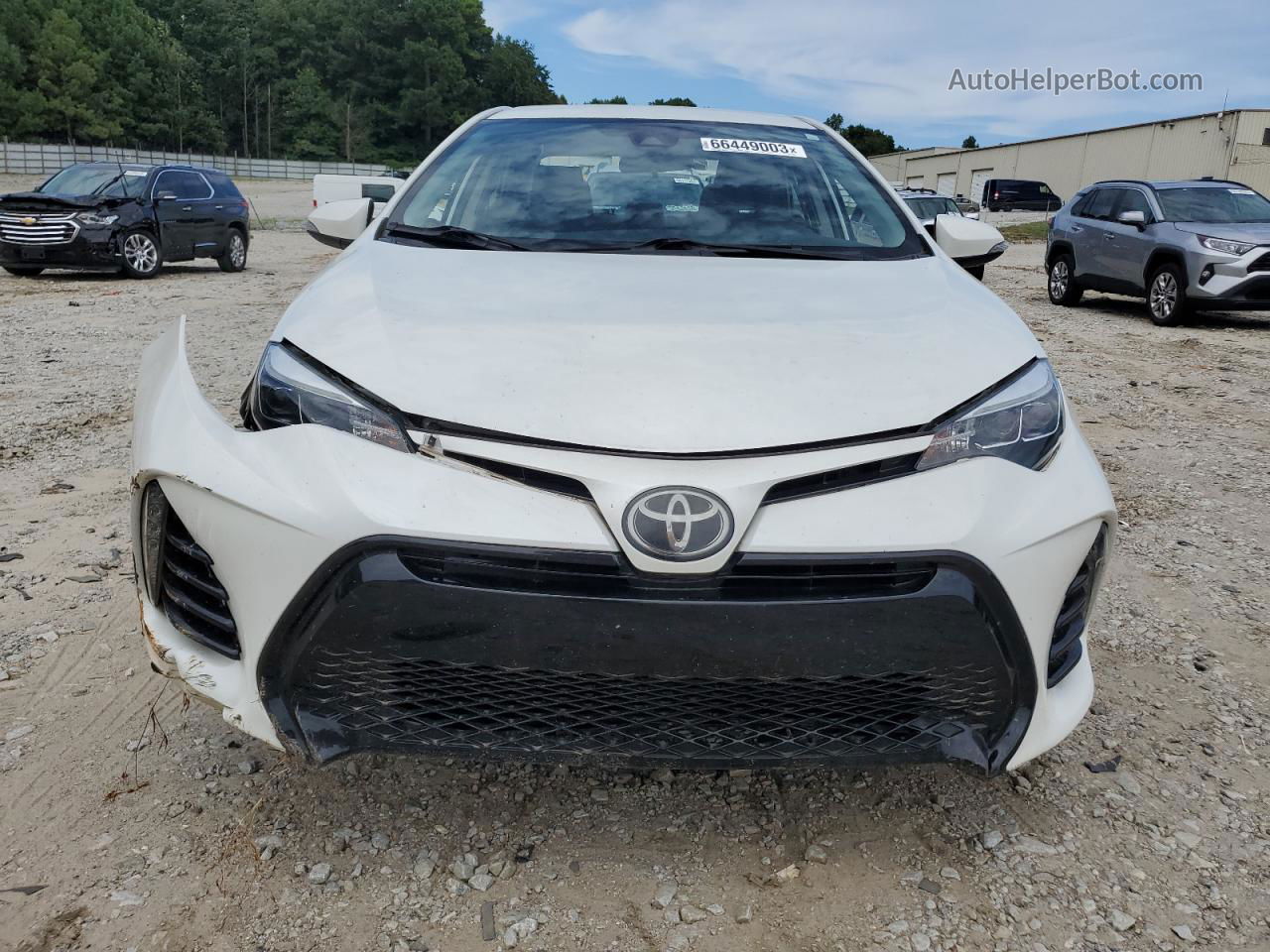 2017 Toyota Corolla L White vin: 5YFBURHE5HP657279